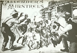 These jovial plantation scenes were common minstrel tropes.