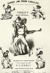 An advertisement for a typical minstrel troupe.