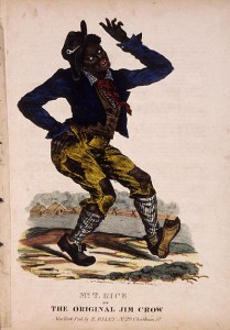 The "Jim Crow" archetype was derived from T.D. Rice, who acquired his routine from a black source. 
