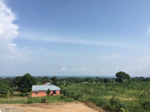View of BanaPads guest house and Lake Victoria