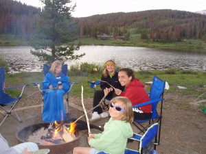 Enjoying the simple life while camping