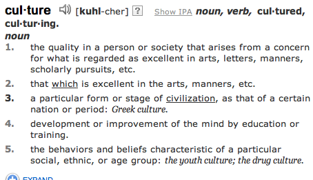 Definition of Culture