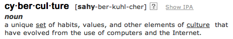 Cyberculture Definition