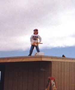 Elizabeth on roof in Juarez rotated and brightened