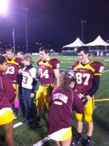 Senior night of football