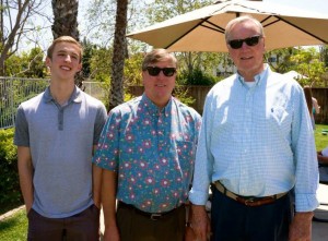 With my Father and Grandfather on Easter