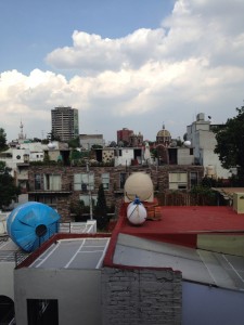 The view from our hostel!