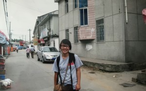Bleak skies and dusty driveways alongside the Pu Dong region of Shanghai.