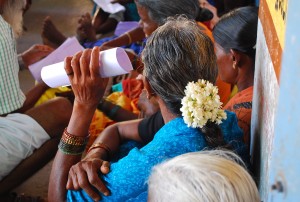 One familiar scent throughout South India:  fresh jasmine flowers in women's hairs.