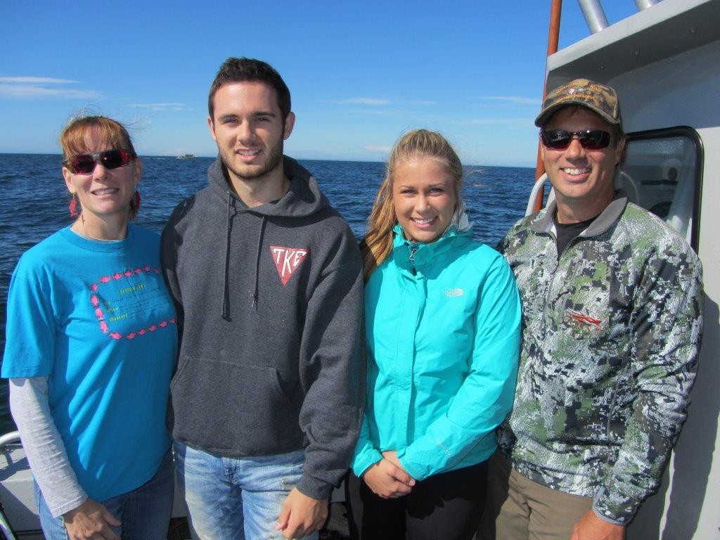 Fishing for halibut with my family in Alaska
