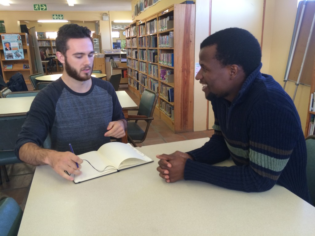 Tutors like Farai Mudi, of the Masiphumelele branch, made us feel welcomed and valued and taught us as much about hospitality as he did about IkamvaYouth as an organization