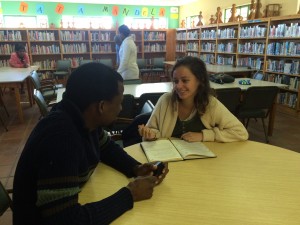 Interviewing Farai at the Masiphumelele branch