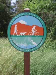 One of the trail's many identifying signs
