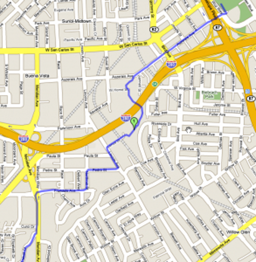 A map of the LG Creek Trail in its entirety