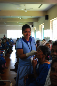 A VCT conducts redresses a patient's eye post-surgery. VCTs are just one example of people the "Oxfam view" misrepresents. 