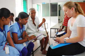 Surveying patients in Coimbatore. 