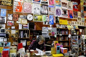 Inside the bookstore 