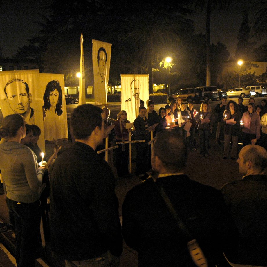 Candlelit vigil honoring El Salvador martyrs