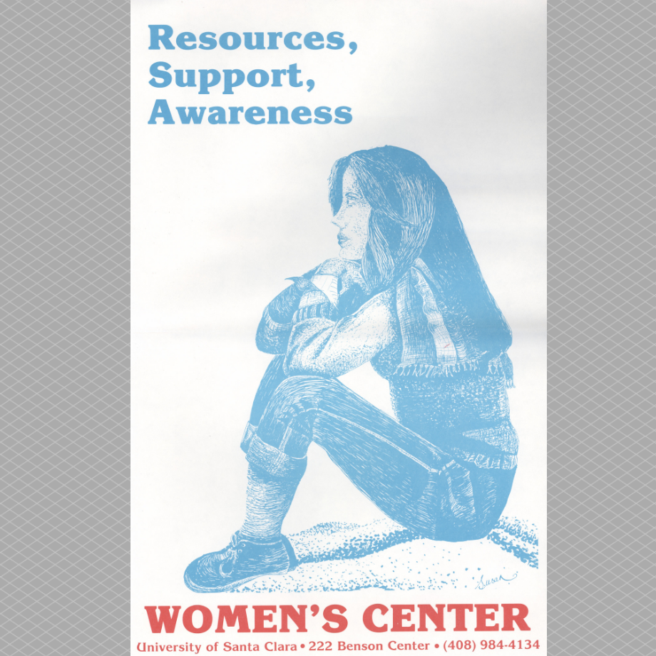 Flyer from women's center or reseources, support, and awareness.