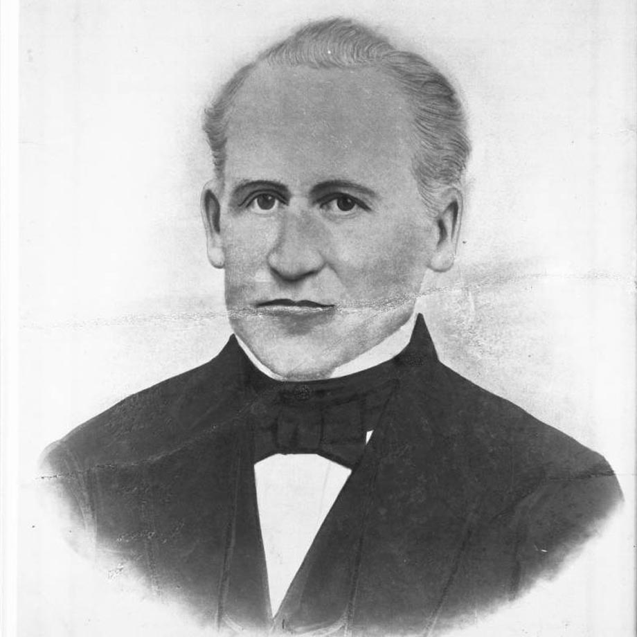 Illustrated portrait of James Alexander Forbes