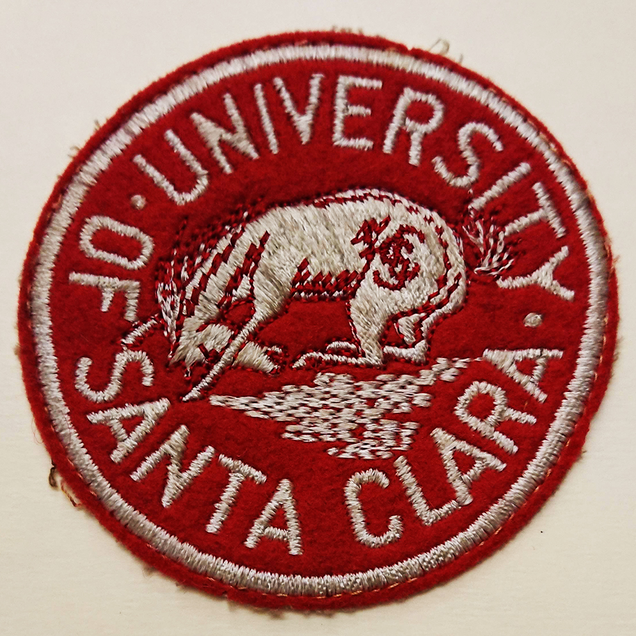 bronco patch red and white