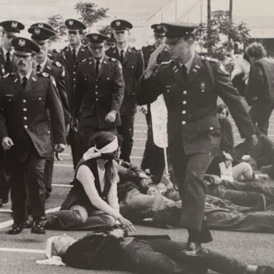 Off ROTC demonstration at President's Review, May 13, 1970