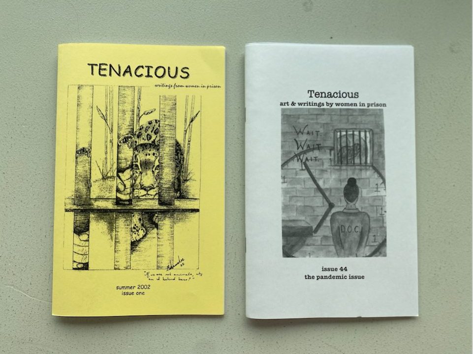The first editions of Tenacious on the left, published in 2002, and the last edition of Tenacious on the right, published in 2020