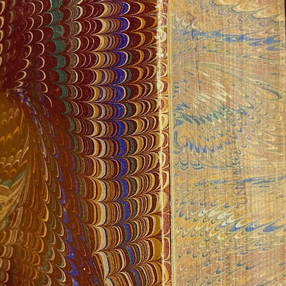 Close-up image of marbling