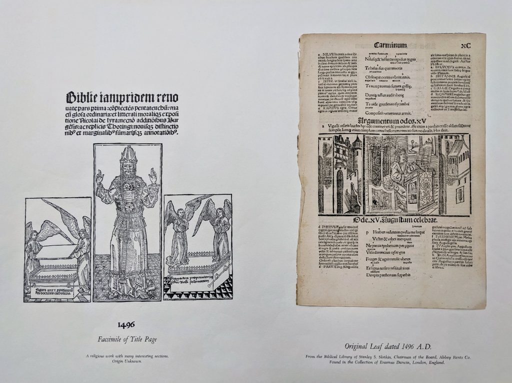 Broadside with leaf