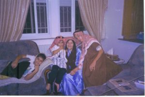 My brother Jawad, myself, my grandmother, and my other brother Hammad.