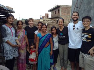 The Empower Generation team with Runa (center), a solar entrepreneur in Janakpur. 