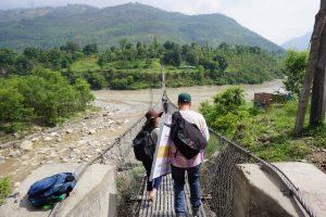The crossing to Kala's house.