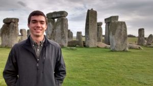 Visiting Stonehenge while studying abroad in England.