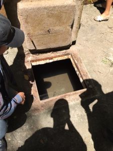 A water tank in Bramadero. The water system is very old and water isn't properly processed.