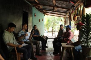 A focus group with community members in Daraili.