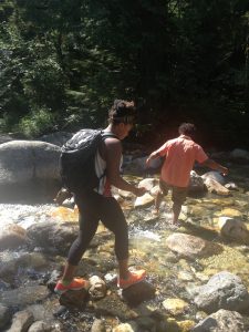 Hiking to the Franklin Falls in Snoqualmie, Washington