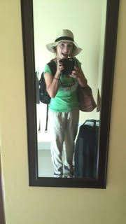 First morning in Nica. Making no efforts to blend in
