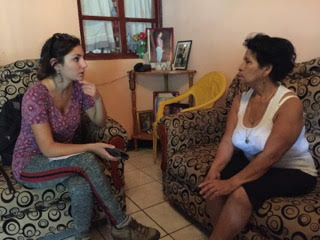 Interview in semi-urban Condega, Nicaragua 