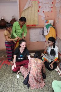 Getting all done up with henna and braids in Jaipur