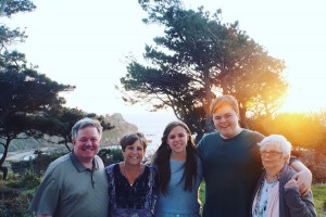 My parents, little brother and grandmother all together