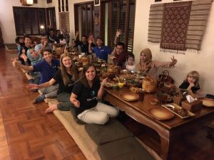 Our first dinner with the Nazava team.