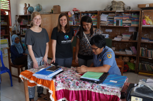 We interviewed one of the teacher's from a Sabu school that uses Nazava filters in each of their classrooms and she also completed our mobile social impact survey.