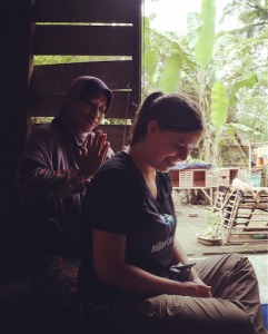 A kind and generous woman from the village insists on giving me a massage when she notices I'm not feeling well. She is just one physical example of the kindness and empowerment I witnessed in the people I met in Indonesia.