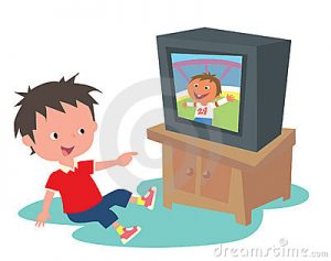 watch-tv-at-quarter-past-seven-i-don-t-watch-tv-at-10-o-clock-ycJB8Z-clipart