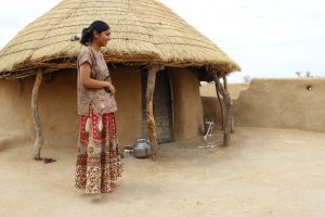We have learned that huts made primarily from cow dung tend to remain the coolest throughout the heat.