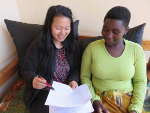 At the end of each day in the field, I reviewed Revina's surveys and would go over them with her the next morning to make sure that we were always on the same page. Throughout the process, I was able to teach her more about the English language and better understand how she was thinking about the survey.